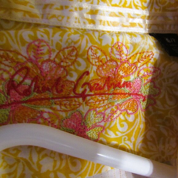 Robert Graham Women Blouse, S/P, Cotton, made in India, Floral - Picture 4 of 6